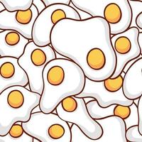 ilustração em vetor ovo padrão sem emenda