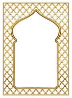 portal de arco clássico dourado vetor