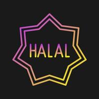 ícone de vetor halal