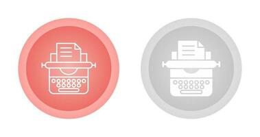 ícone de vetor de máquina de escrever
