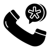ícone de design perfeito do telefone médico vetor