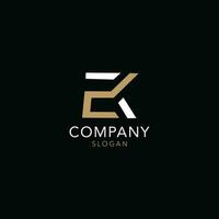 ek companhia logotipo vetor