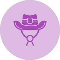 ícone de vetor de chapéu de cowboy