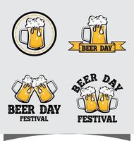 conjunto de ícones do festival de cerveja vetor