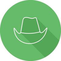 ícone de vetor de chapéu de cowboy