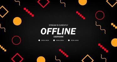 memphis abstrato moderno para stream offline moderno vetor