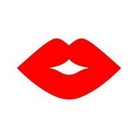 lábios vetor ícone. beijo ilustração placa. mulher símbolo. amor logotipo.