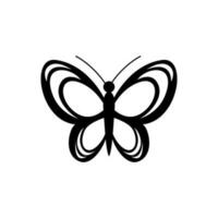 borboleta vetor ícone. inseto ilustração placa. traça símbolo.