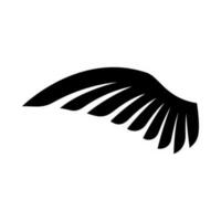 asas ícone vetor. mosca ilustração placa. anjo símbolo ou logotipo. vetor