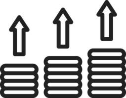 o negócio crescimento ícone vetor imagem. adequado para Móvel aplicativos, rede apps e impressão meios de comunicação.