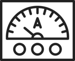 amperímetro ícone vetor imagem. adequado para Móvel aplicativos, rede apps e impressão meios de comunicação.