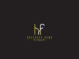 lodo hf logotipo ícone, minimalista hf fh carta logotipo ícone vetor para fazer compras