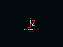 minimalista jz logotipo ícone, alfabeto jz zj luxo carta logotipo Projeto vetor