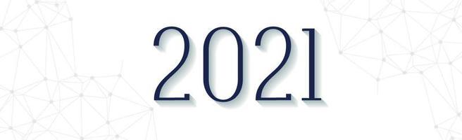 2021 desejo ano novo com fundo claro vetor