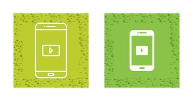 ícone de vetor de aplicativo de vídeo