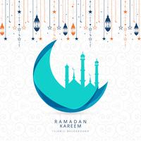 Vetor de ilustração de fundo religioso Ramadan Kareem