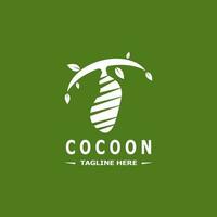 modelo de design de ilustração vetorial de logotipo cocoon vetor