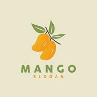 manga logotipo, fruta Projeto simples minimalista estilo, fruta suco vetor, ícone símbolo ilustração vetor