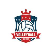 voleibol logotipo Projeto vetor ilustração