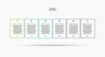 apresentação modelo de infográfico de negócios vetor