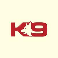 Treinamento k9 cachorro logotipo vetor