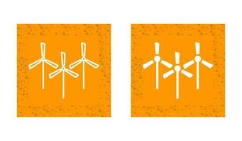ícone de vetor de vários moinhos de vento