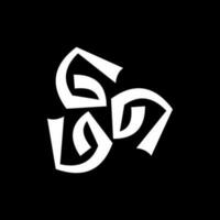 triplo carta g moderno criativo logotipo vetor