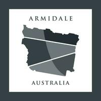 armidale cidade mapa criativo logotipo vetor