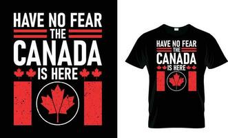 1º Julho Canadá dia t camisa Projeto vetor