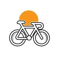 bicicleta fazer compras logotipo Projeto vetor imagem, bicicleta logotipo conceito ícone vetor, simples Projeto moderno vetor