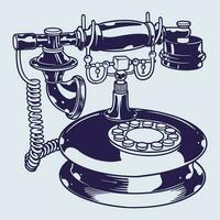 vintage Telefone - Antiguidade telefone com antiquado apelo vetor