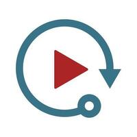 vídeo jogar ícone logotipo Projeto vetor