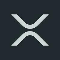 xrp ondulação moeda, logotipo, ícone, criptomoeda vetor