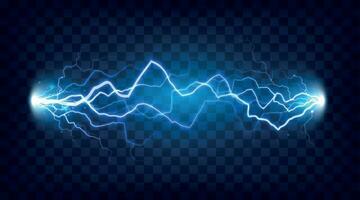 elétrico descarga chocado efeito para Projeto. poder elétrico energia relâmpago ou eletricidade efeitos isolado vetor
