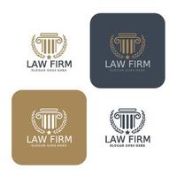 logotipo de advocacia, escritório de advocacia, escritório de advocacia, logotipo de advocacia, modelo de identidade corporativa. vetor