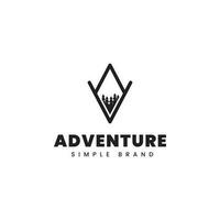 aventura simples logotipo vetor