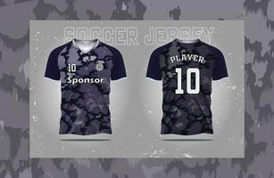 moderno futebol jérsei futebol esporte t camisa Projeto adequado para corrida, futebol, jogos e e Esportes livre vetor e Duplo frente e verso brincar