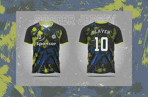 moderno futebol jérsei futebol esporte t camisa Projeto adequado para corrida, futebol, jogos e e Esportes livre vetor e dupla face brincar