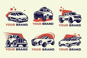 coleção de logotipo da empresa de automóveis
