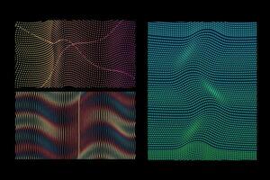 abstrato tecnologia fundo. rede ilustração com partícula. 3d rede superfície. a abstrato digital onda do partículas. futurista ponto onda vetor