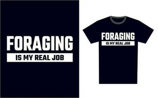 forrageamento t camisa Projeto modelo vetor