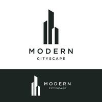 saudável moderno cidade Horizonte logotipo modelo design.logotipo para negócios, propriedade, construção e arquiteto. vetor