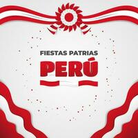 decorativo peruano nacional feriados celebração cumprimento vetor