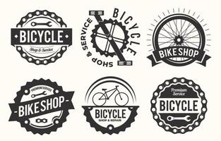 coleção de crachás de bicicleta