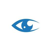 design de logotipo de vetor para cuidados com os olhos