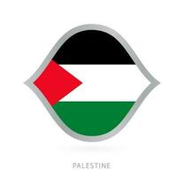 Palestina nacional equipe bandeira dentro estilo para internacional basquetebol competições. vetor
