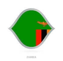 Zâmbia nacional equipe bandeira dentro estilo para internacional basquetebol competições. vetor