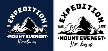 montar Everest Himalaia expedição logotipo vetor