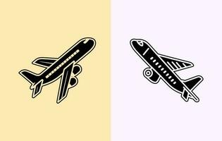 avião vetor silhueta, avião silhueta arte, avião esboço gráfico em branco fundo