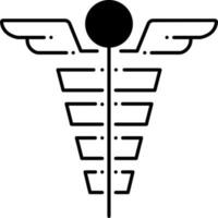 sólido ícone para médico símbolo vetor